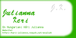 julianna keri business card